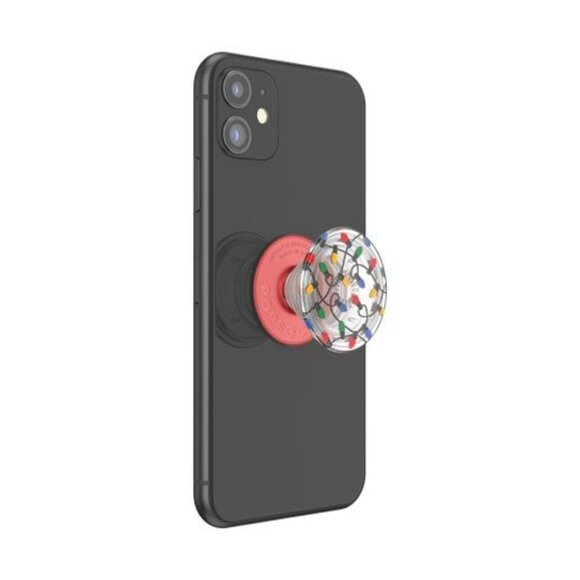 PopSockets Reusable Phone Grip & Stand With Festive Holiday Lights Design - Picture 3 of 7